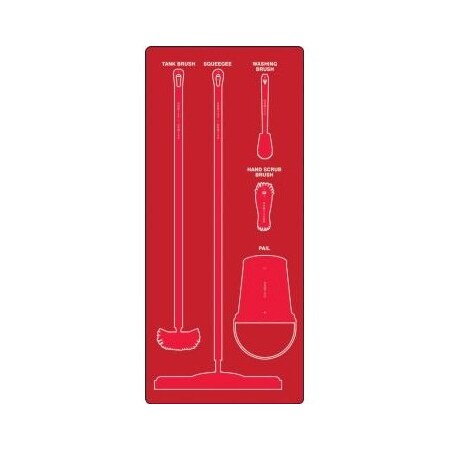Accuform WET ZONE STOREBOARDS PSB911RDRD PSB911RDRD